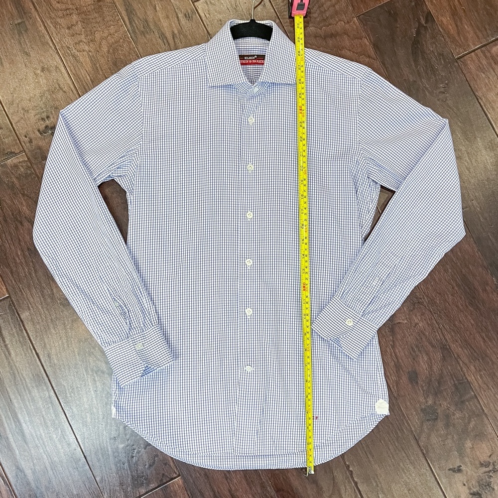 Men's Blue Check Button-up Shirt